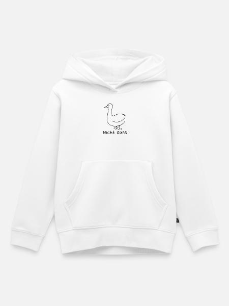 Nicht Gans - Kinder Premium Organic Hoodie - Weiß