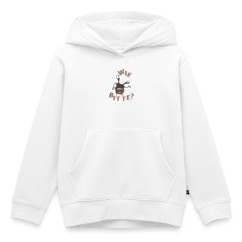 Wie bitte  - Kinder Premium Organic Hoodie - Weiß - Vorne - AI Model Kid Female (0cm)