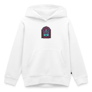 Fortune Teller Schädel Neon Tarot - Kinder Premium Organic Hoodie - Weiß - Vorne - AI Model Kid Female (0cm)