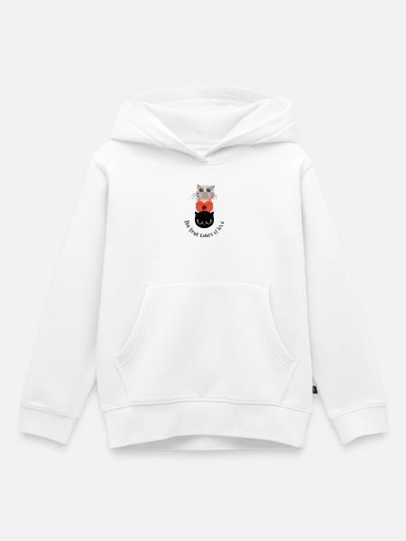 Wahre Farben der Liebe - Kinder Premium Organic Hoodie - Weiß