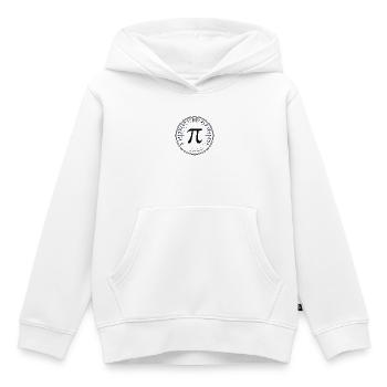 Pi im Zielkreis - Kinder Premium Organic Hoodie - Weiß - Vorne - AI Model Kid Female (0cm)