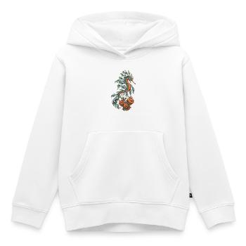 Fetzenfisch an der Geisterkoralle - Kinder Premium Organic Hoodie - Weiß - Vorne - AI Model Kid Female (0cm)