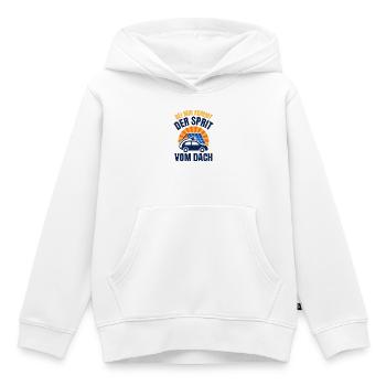 E-Auto Sprit vom Dach - Solar Photovoltaik - Kinder Premium Organic Hoodie - Weiß - Vorne - AI Model Kid Female (0cm)