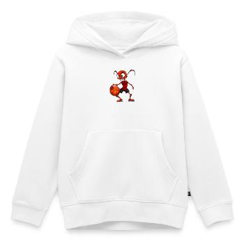 Ameisen Basketball / B-Ball Ameise - Kinder Premium Organic Hoodie - Weiß - Vorne - AI Model Kid Female (0cm)