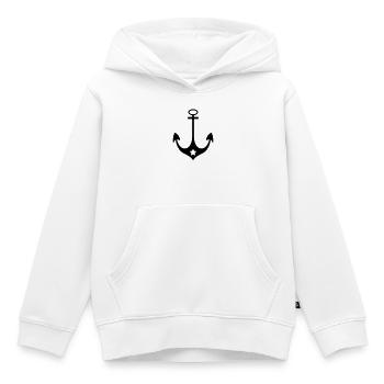Anker - Kinder Premium Organic Hoodie - Weiß - Vorne - AI Model Kid Female (0cm)