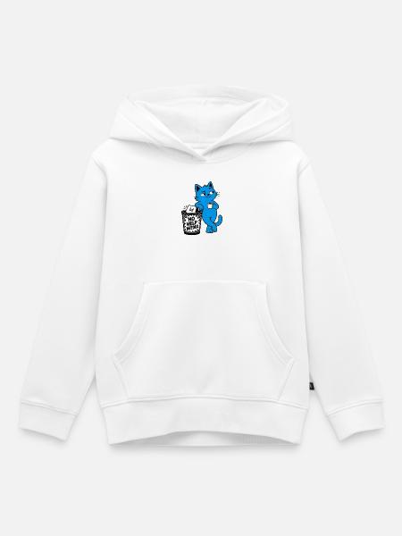 Chat-Geek-Rebell – Keine Hilfe gebraucht - Kinder Premium Organic Hoodie - Weiß