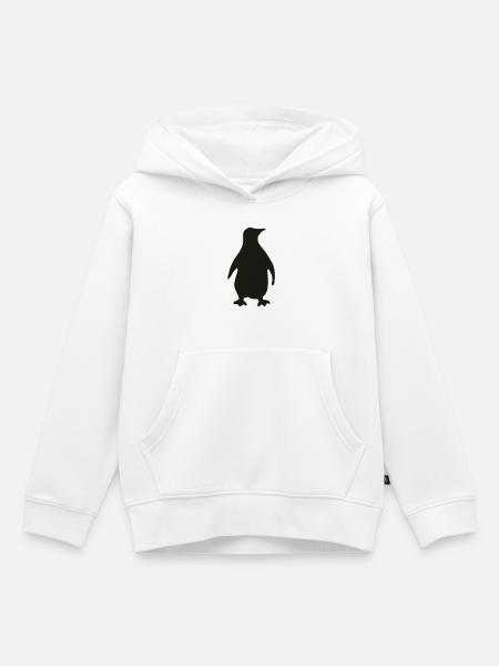 Pinguin - Kinder Premium Organic Hoodie - Weiß