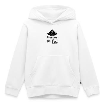 Heroes in Real Life (Polizei) Geschenk - Kinder Premium Organic Hoodie - Weiß - Vorne - AI Model Kid Female (0cm)