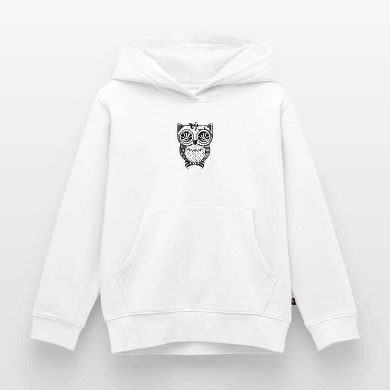 Patchwork Eule Kinder Premium Organic Hoodie