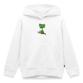 chamaeleon tier exotisch - Kinder Premium Organic Hoodie - Weiß - Vorne - AI Model Kid Female (0cm)