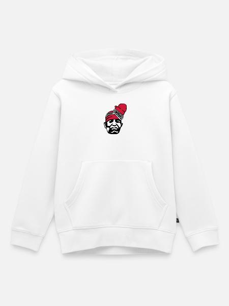 Alifuru Face - Kids Premium Organic Hoodie - white
