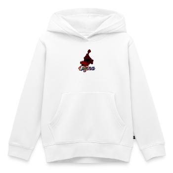 Lugina - Sweat Premium à capuche enfant bio - blanc - Devant - AI Model Kid Female (0cm)