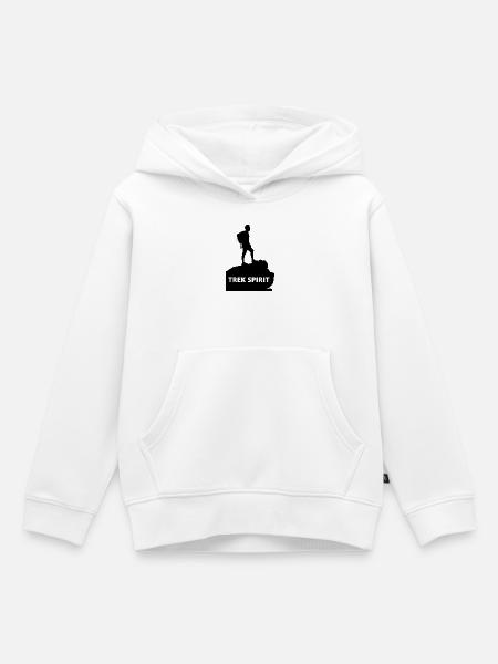 TREK-GEIST - Kinder Premium Organic Hoodie - Weiß
