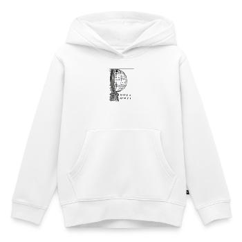 Die Weltkugel am Nordkap - Kinder Premium Organic Hoodie - Weiß - Vorne - AI Model Kid Female (0cm)