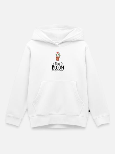 Geschenke mit Blumen - Kinder Premium Organic Hoodie - Weiß