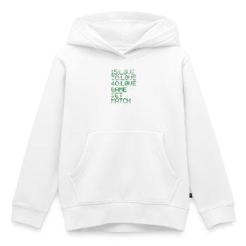 TENNIS Tennis game - Kids Premium Organic Hoodie - white - Front - AI Model Kid Female (0cm)