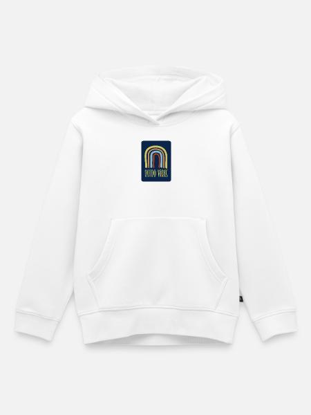 Retro-Vibes - Kinder Premium Organic Hoodie - Weiß