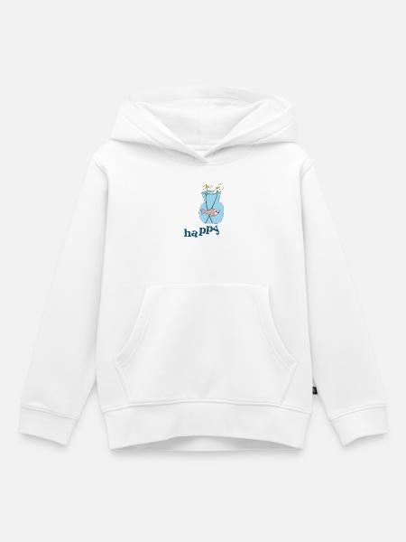 fisch im glas happy - Kinder Premium Organic Hoodie - Weiß