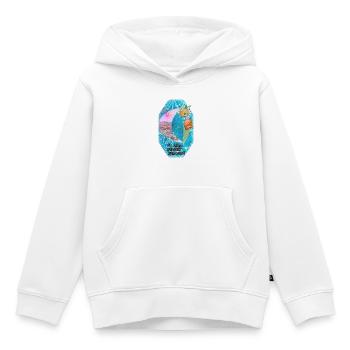 Kanaren mit eigener Note - Relaxen + Sonne tanken - Kinder Premium Organic Hoodie - Weiß - Vorne - AI Model Kid Female (0cm)