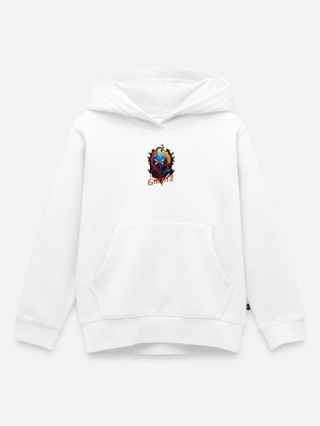 Ghostz – Dark Wraith - Kinder Premium Organic Hoodie - Weiß