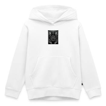 La Roue du Destin et les Squelettes - Sweat Premium à capuche enfant bio - blanc - Devant - AI Model Kid Female (0cm)