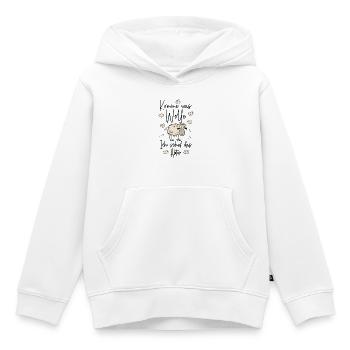 ABI 2026 Komme was WOLLE Ich SCHAF das Abitur 2026 - Kinder Premium Organic Hoodie - Weiß - Vorne - AI Model Kid Female (0cm)