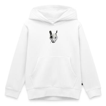 DIE GEISTERKATZE - Kinder Premium Organic Hoodie - Weiß - Vorne - AI Model Kid Female (0cm)