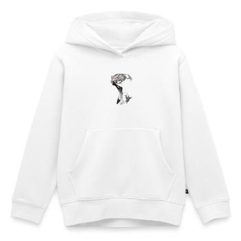 Staffordshire Bull Terrier - Sweat Premium à capuche enfant bio - blanc - Devant - AI Model Kid Female (0cm)