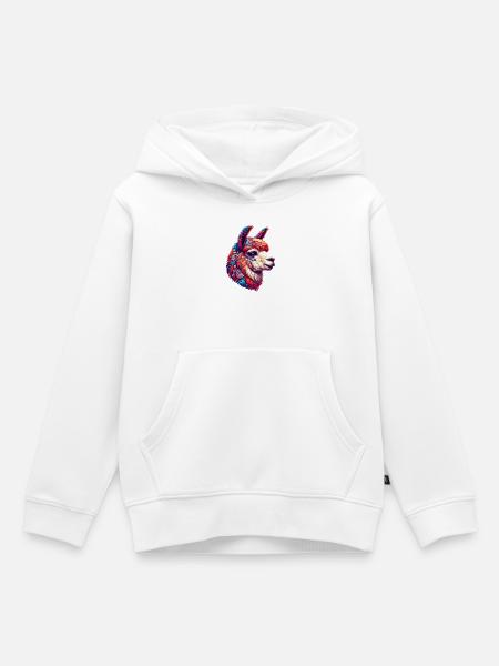 Alpaka - Kinder Premium Organic Hoodie - Weiß