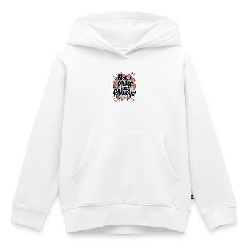 PAS UNE PHASE, JUSTE FABULEUX - Sweat Premium à capuche enfant bio - blanc - Devant - AI Model Kid Female (0cm)