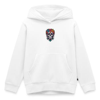 Festive Dia de los Muertos, Day Of The Dead - Kids Premium Organic Hoodie - white - Front - AI Model Kid Female (0cm)
