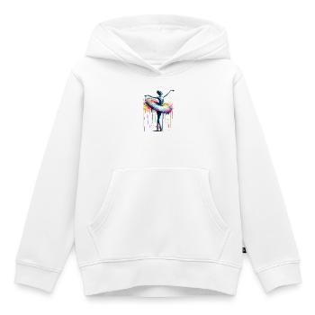 Balletttänzerin mit Tutu - Kinder Premium Organic Hoodie - Weiß - Vorne - AI Model Kid Female (0cm)