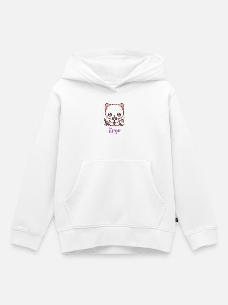 Süße Virgo Sternzeichen Astrologie Geschenk - Kinder Premium Organic Hoodie - Weiß