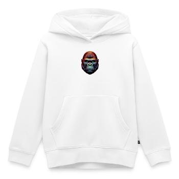 Gorilla - Kinder Premium Organic Hoodie - Weiß - Vorne - AI Model Kid Female (0cm)