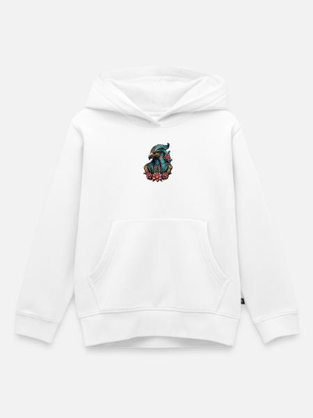 Ägyptischer Falkengott. - Kinder Premium Organic Hoodie - Weiß
