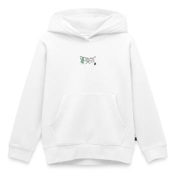 Corde à linge du Père Noël - Sweat Premium à capuche enfant bio - blanc - Devant - AI Model Kid Female (0cm)