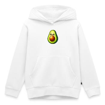 Avocado - Kids Premium Organic Hoodie - white - Front - AI Model Kid Female (0cm)