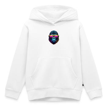Gorilla - Kinder Premium Organic Hoodie - Weiß - Vorne - AI Model Kid Female (0cm)