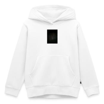 Nébuleuse, Corps du Ciel Nocturne - Sweat Premium à capuche enfant bio - blanc - Devant - AI Model Kid Female (0cm)