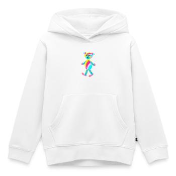 Regenbogenpaul - Tierchen - Kinder - Kinder Premium Organic Hoodie - Weiß - Vorne - AI Model Kid Female (0cm)