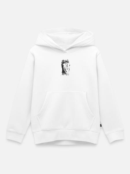 Pferd - Kinder Premium Organic Hoodie - Weiß