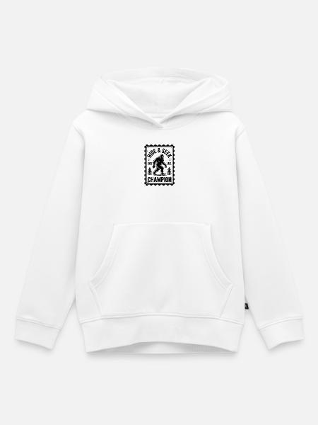 Versteck-Champion Bigfoot - Kinder Premium Organic Hoodie - Weiß