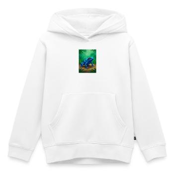 Dendrobate empoisonnée – toxine mortelle dans la forêt tropicale - Sweat Premium à capuche enfant bio - blanc - Devant - AI Model Kid Female (0cm)