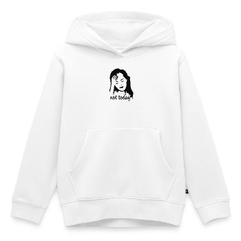 Portrait d'une femme souffrant de maux de tête - Sweat Premium à capuche enfant bio - blanc - Devant - AI Model Kid Female (0cm)