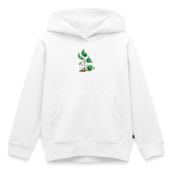 leaves - Kids Premium Organic Hoodie - white - Front - AI Model Kid Female (0cm)