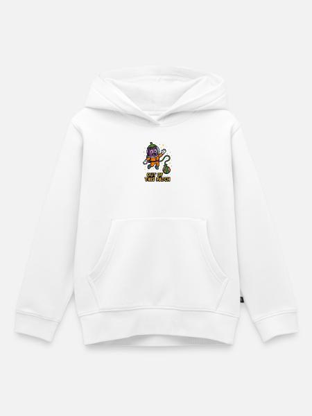 Aus diesem Patch - Kinder Premium Organic Hoodie - Weiß