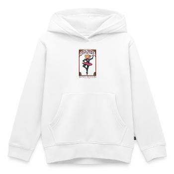 Créateur de tendances BrainRot| ROTllerina Cappuccina - Sweat Premium à capuche enfant bio - blanc - Devant - AI Model Kid Female (0cm)