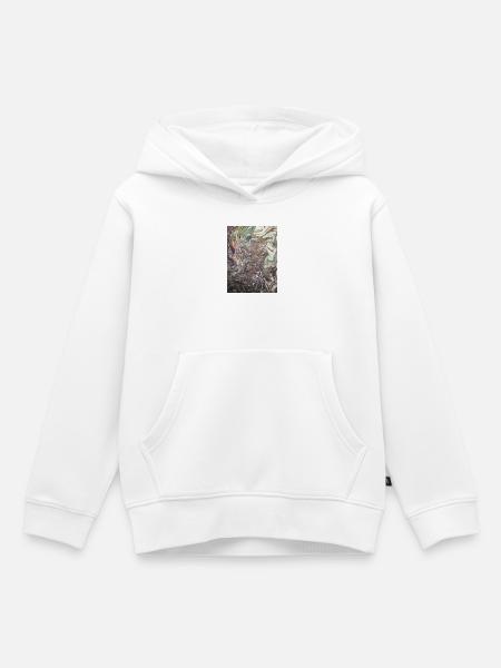 Karudako - Kinder Premium Organic Hoodie - Weiß
