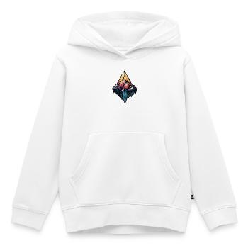 Eisberge Symbol Berge - Kinder Premium Organic Hoodie - Weiß - Vorne - AI Model Kid Female (0cm)
