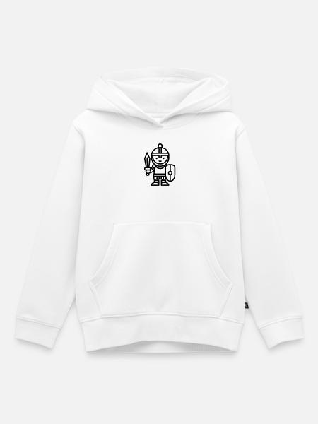 Krieger - Kinder Premium Organic Hoodie - Weiß